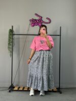 دامن بلند گلگلی پایین‌چیندار - Image 3