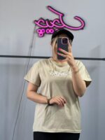 تیشرت زنانه با نوشته فارسی بوی زلف - Image 6