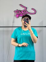 تیشرت زنانه با نوشته فارسی بوی زلف - Image 2