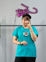 تیشرت زنانه با نوشته فارسی هیچ - Image 8