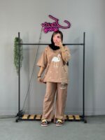 ست لانگ و شلوار بگ راحتی فلامینگو - Image 6