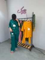 ست لانگ و شلوار بگ راحتی فلامینگو