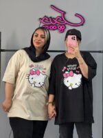 تیشرت اورسایز طرح کیتی - Image 2