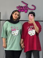 تیشرت اورسایز طرح کیتی - Image 3