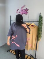 تیشرت اورسایز پلنگ صورتی