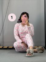 ست بلوز شلوار مخمل عروسکی - Image 17