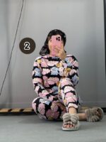 ست بلوز شلوار مخمل عروسکی - Image 16