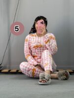 ست بلوز شلوار مخمل عروسکی - Image 13