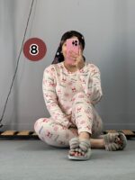 ست بلوز شلوار مخمل عروسکی - Image 10