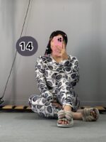 ست بلوز شلوار مخمل عروسکی - Image 4
