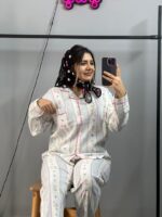 ست بلوز شلوار موسلین وارداتی - Image 15