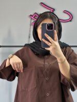 شومیز مانتویی آستین سه ربع - Image 4