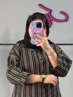 شومیز مانتویی راه راه - Image 9
