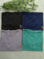 تیشرت باکسی کلاهدار آلبالو - Image 4