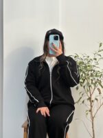 ست سویشرت شلوار مغزی دوزی
