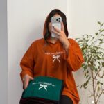 تیشرت کلاهدار پاپیون