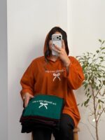 تیشرت کلاهدار پاپیون